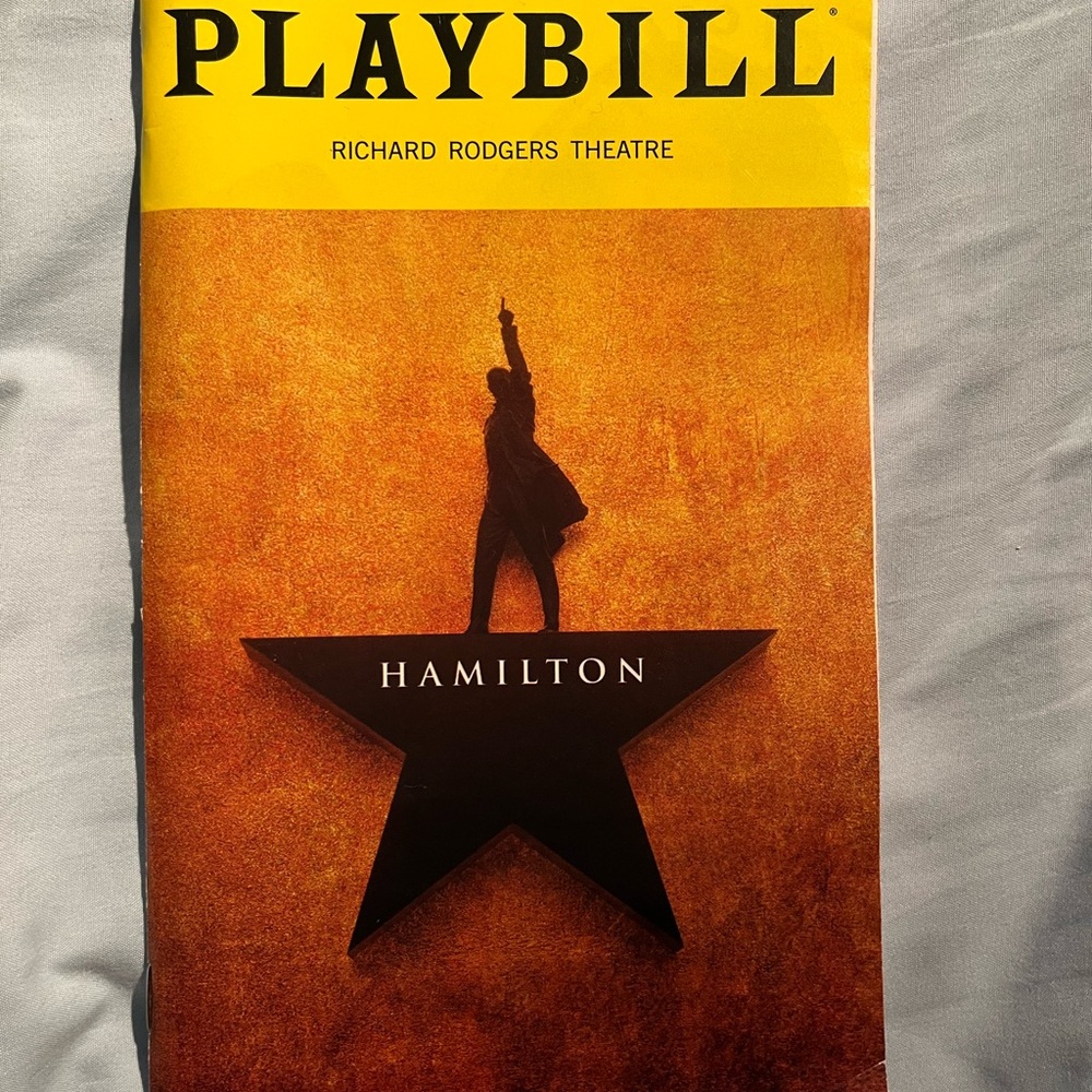 Hamilton Playbill from Richard Rodgers Theatre